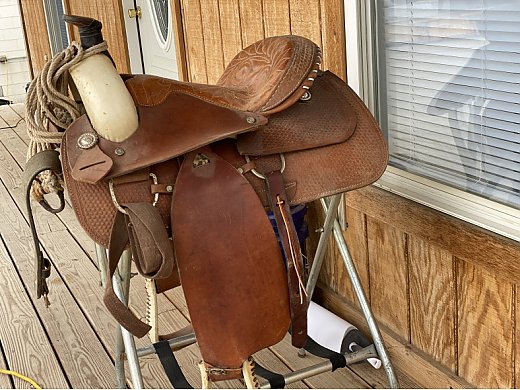 16 Inch Roping Saddle Used