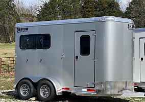 2021 Shadow 2 Horse Aluminum 2021 Shadow Horse Trailer in Byhalia, Mississippi